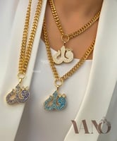 سلسال قل مطلي ذهب عيار 21