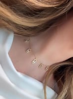 شوكر مسيكا مطلي ذهب