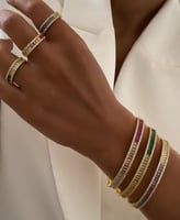 اساور مع خواتم مطلية