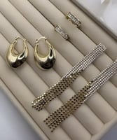 حلق مطلي عرض 3 حبات