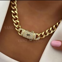 سلسال موناكو مطلي ذهب