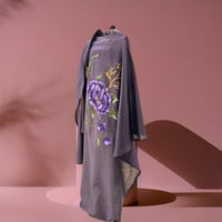 عباية شال مع رسم يدوي