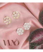 حلق وردة كرستال