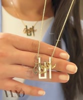 سلسال انا سعودية مطلي ذهب جودة عاليه