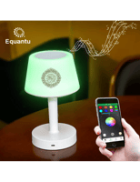 مصباح مكتبي مكبر صوت سماعة أذان - أبيض