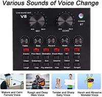 ميكسر صوت LIVE SOUND CARD v8
