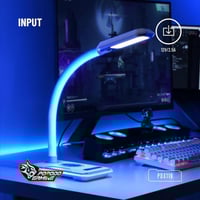 اضاءة مكتب العاب مع قاعدة شحن RGB