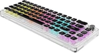 كيبورد ميكانيكي شفاف بأضاءة RGB ريد سويتش من برورد...
