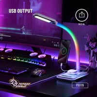 اضاءة مكتب العاب مع قاعدة شحن RGB