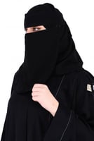 نقاب بدون اسم طويل مغاطين