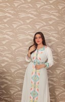 عبايه نسائي مطرزه بحزام