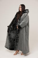 فروه نسائي قماش مخمل مموج