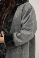 فروه نسائي قماش مخمل مموج