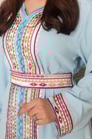 عبايه نسائيه مطرزه مع حزام