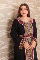 عبايه نسائيه مطرزه مع حزام