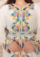 عبايه نسائي مطرزه مع حزام