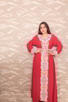 عبايه نسائي مطرزه بحزام