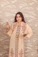 عبايه نسائي مطرزه مع قبعه