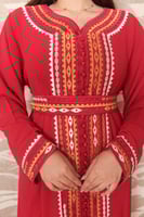 عبايه نسائيه مطرزه مع حزام