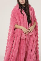 بشت نسائي مغربي فرو ناعم من الخارج