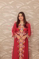 عبايه نسائي مطرزه مع حزام