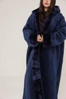 فروه نسائي قماش مخمل مموج