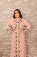 عبايه نسائي مطرزه مع حزام