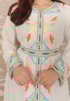 عبايه نسائي مطرزه بحزام