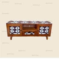 طاولة تلفزيون ملبس قماش مقاس 150 سم