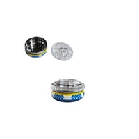 مطبقية تراثي ازرق غطاء شفاف 9 سم