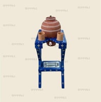 زير فخار تركي معا قاعده خشب مقاوم للماء