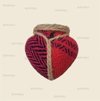 فخار خيش قلب صغير باشكال متنوعه