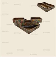 طقم طوفريه تقديم +3 صواني خشب انتيك