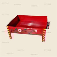 طوفريه حديد ملون مقاس 34*28*14 سم