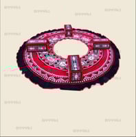 فرشة دائري مع 4 مراكي