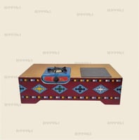 منقل خشب حفر عين غاز عين شاشه سخان مقاس 100*60*28