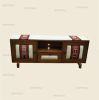 طاولة تلفزيون ملبس قماش مقاس 150 سم