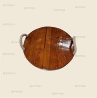 طوفرية خشب مدور مع مسكه