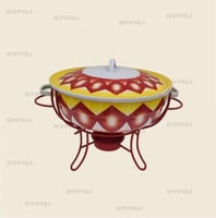 بادية غضار مع سخان 6 لتر