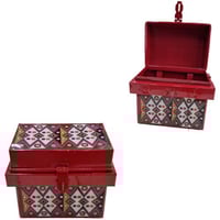 صندوق حديد تراثي الوان مقاس 10*12*8سم