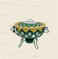 بادية غضار مع سخان 6 لتر