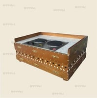 لون خشبي دوائر ومثلثات