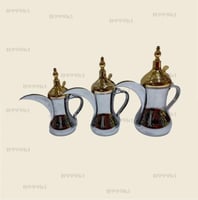 طقم دله رسلان مطور كروم غط ذهبي 3ح