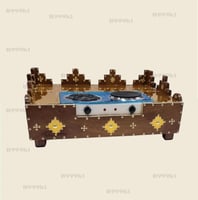 منقل خشب عينين كهرباء مقاس 70*50*30