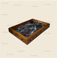 طوفريه خشب حفر تراثي مقاس 35*50 سم