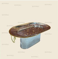 صحن ضيافه استيل بيضاويمقاس 38*56