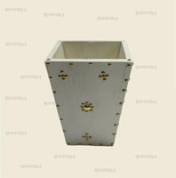 سلة مهملات خشب مقاوم للماء مقاس 23*23*28 سم