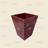 سلة مهملات خشب مقاوم للماء مقاس 23*23*28 سم