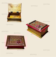 صندوق طيب خشب رسم نجدي 18*12*8سم