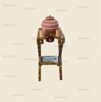 زير فخار تركي معا قاعده خشب مقاوم للماء